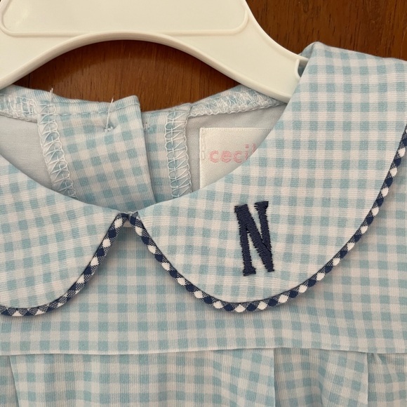 Adorable brand new Cecil and Lou bubble with "N" mono on collar! - Picture 2 of 2